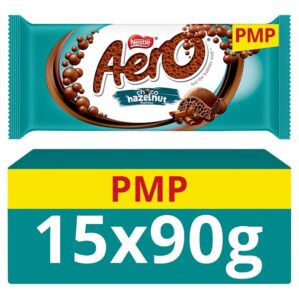Aero Hazelnut Chocolate Sharing Bar 90g PMP