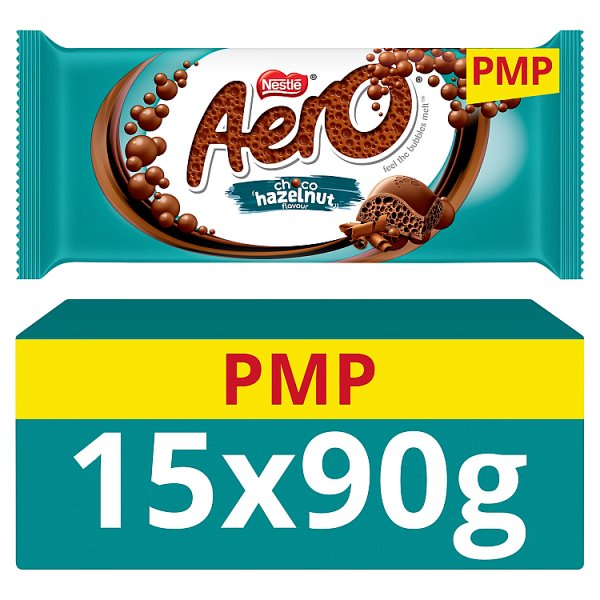 Aero Hazelnut Chocolate Sharing Bar 90g PMP
