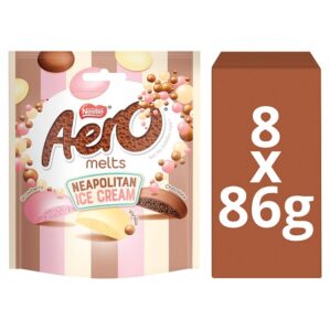 Aero Melts Neapolitan Ice Cream Flavour Chocolate Sharing Bag 86g