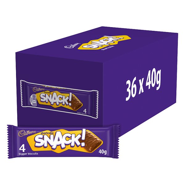 Cadbury Snack Shortcake Chocolate Biscuit, 40g
