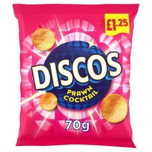 Discos Prawn Cocktail Crisps 70g, £1.25 PMP