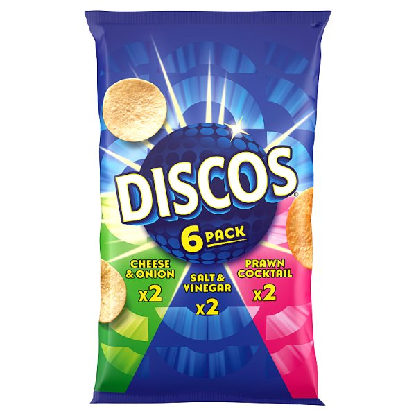 Discos Variety Multipack Crisps 6 Pack