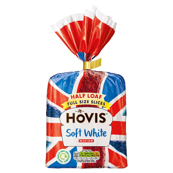 Hovis Half Loaf Soft White Medium 400g