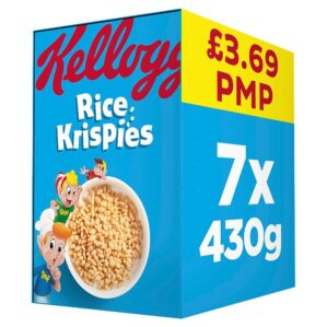 Kellogg's Rice Krispies Breakfast Cereal 7x430g PMP