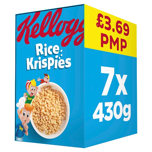 Kellogg's Rice Krispies Breakfast Cereal 7x430g PMP