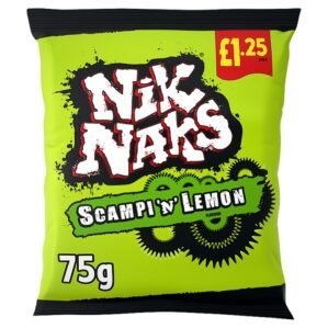 Nik Naks Scampi 'N' Lemon Crisps 75g, PMP