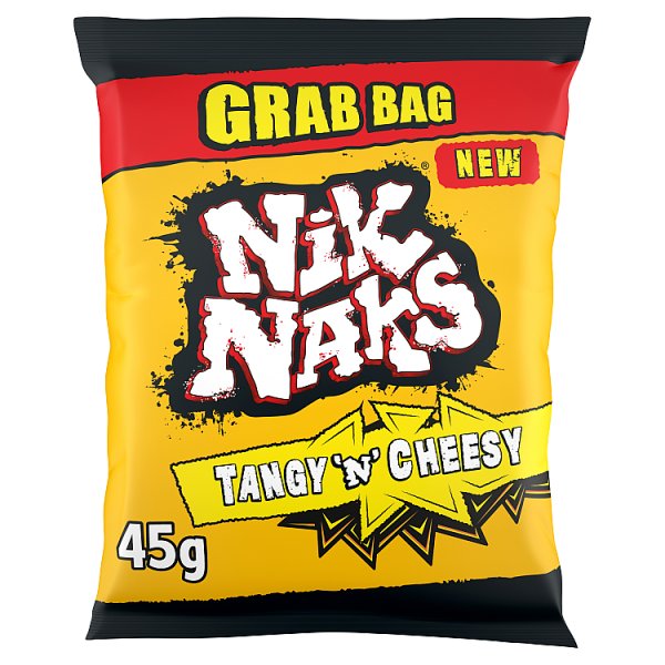 Nik Naks Tangy 'N' Cheesy Grab Bag Crisps 45g